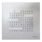 XRONOS│Xioni│Horloge design blanche anglais Neutre│57x57xp3 cm XRONOS│Xioni│Horloge design blanche anglais Neutre│57x57xp3 cm