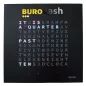XRONOS│Skotini Yli│Horloge design noir anglais Personnalisée│57x57xp3 cm XRONOS│Skotini Yli│Horloge design noir anglais Personnalisée│57x57xp3 cm