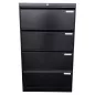 LISTA│Classeur à dossiers suspendus 4 tiroirs double largeur Profondeur 60 cm - Noir brillant LISTA│Classeur à dossiers suspendus 4 tiroirs double largeur Profondeur 60 cm - Noir brillant