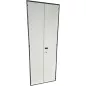 ELAN│Armoire portes battantes L 80 x H 222 cm │Gris Anthracite / Gris Clair ELAN│Armoire portes battantes L 80 x H 222 cm │Gris Anthracite / Gris Clair