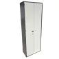 ELAN│Armoire portes battantes L 80 x H 222 cm │Gris Anthracite / Gris Clair ELAN│Armoire portes battantes L 80 x H 222 cm │Gris Anthracite / Gris Clair
