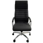 MANHATTAN│Fauteuil de direction Cuir│Noir/Chromé MANHATTAN│Fauteuil de direction Cuir│Noir/Chromé
