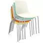 ARA│Chaise polyvalente - Pieds tubes│Empilable par 5