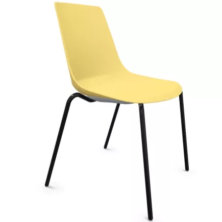 ARA│Chaise polyvalente - Pieds tubes│Empilable par 5