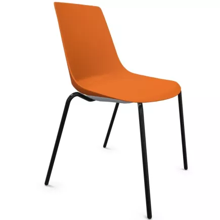 ARA│Chaise de collectivité - Pieds tubes│Empilable par 5