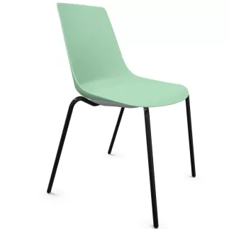 ARA│Chaise de collectivité - Pieds tubes│Empilable par 5