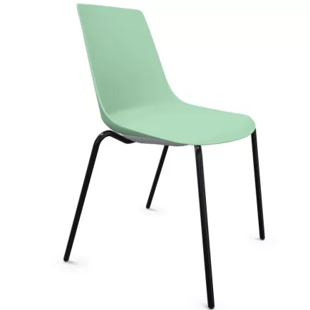 ARA│Chaise de collectivité - Pieds tubes│Empilable par 5