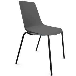 ARA│Chaise de collectivité - Pieds tubes│Empilable par 5