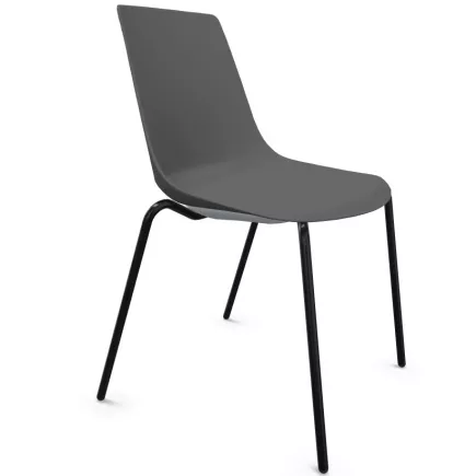 ARA│Chaise de collectivité - Pieds tubes│Empilable par 5