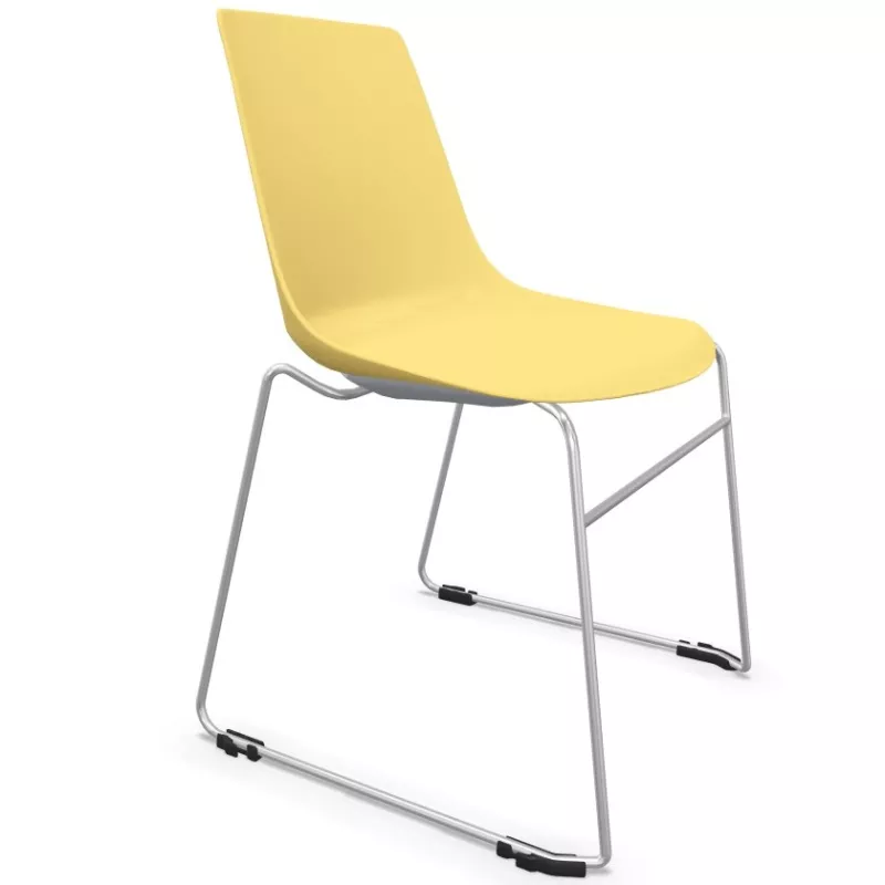 ARA│Chaise de collectivité - Pieds luges│Empilable par 5 ARA│Chaise de collectivité - Pieds luges│Empilable par 5
