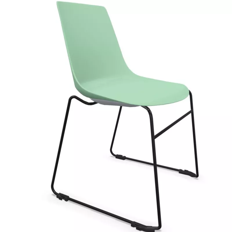 ARA│Chaise polyvalente - Pieds luges│Empilable par 5 ARA│Chaise polyvalente - Pieds luges│Empilable par 5