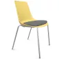 ARA│Chaise polyvalentes avec placet tissu - Pieds tubes│Empilable par 5 ARA│Chaise polyvalentes avec placet tissu - Pieds tubes│Empilable par 5