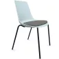 ARA│Chaise polyvalente avec placet tissu - Pieds tubes│Empilable par 5
