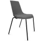 ARA│Chaise polyvalentes avec placet tissu - Pieds tubes│Empilable par 5 ARA│Chaise polyvalentes avec placet tissu - Pieds tubes│Empilable par 5