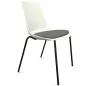 ARA│Chaise polyvalente avec placet tissu - Pieds tubes│Empilable par 5 ARA│Chaise polyvalente avec placet tissu - Pieds tubes│Empilable par 5