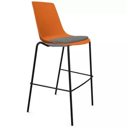 ARA│Tabouret Haut avec placet tissu
