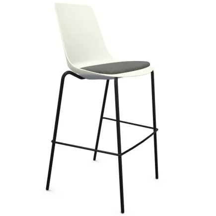 ARA│Tabouret Haut avec placet tissu