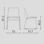 ARA│Chaise polyvalente - Pieds luges│Empilable par 5 ARA│Chaise polyvalente - Pieds luges│Empilable par 5