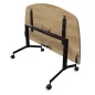 EUREKA│Table abattante demi-lune160x80 │Chêne Nebraska/Noir EUREKA│Table abattante demi-lune160x80 │Chêne Nebraska/Noir