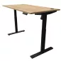 LUVOL│Bureau Electrique simple motorisation - 3 mémoires de position - L 160 x p 80│Chêne Nebraska/Noir LUVOL│Bureau Electrique simple motorisation - 3 mémoires de position - L 160 x p 80│Chêne Nebraska/Noir