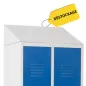 EOL│Toit de vestiaire│L 120 cm - Acier gris EOL│Toit de vestiaire│L 120 cm - Acier gris