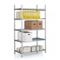 Rayonnages tubulaires│Rangement 5 tablettes - H 200 cm│Montants galvanisés Rayonnages tubulaires│Rangement 5 tablettes - H 200 cm│Montants galvanisés