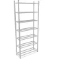 Rayonnages tubulaires│Rangement 7 tablettes - H 250 cm│Montants galvanisés Rayonnages tubulaires│Rangement 7 tablettes - H 250 cm│Montants galvanisés