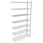 Rayonnages tubulaires│Rangement 7 tablettes - H 250 cm│Montants galvanisés Rayonnages tubulaires│Rangement 7 tablettes - H 250 cm│Montants galvanisés