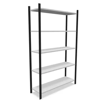 RAYONNAGE│Polyvalent L 90-120 x H 200-250 cm en métal│Montants Galvanisés ou Anthracite