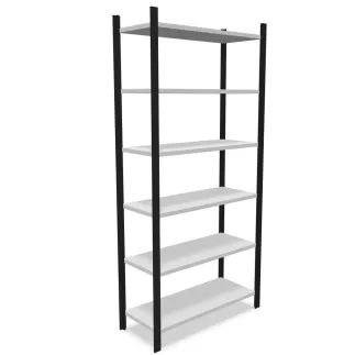 RAYONNAGE│Polyvalent L 90-120 x H 200-250 cm en métal│Montants Galvanisés ou Anthracite