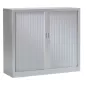 ARIV│Armoire rideau L 100-120 x H 105 cm│Acier unicolore - 5 décors à choix