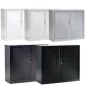 ARIV│Armoire rideau L 100-120 x H 105 cm│Acier unicolore - 5 décors à choix