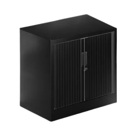 ARIV│Armoire rideau L 80 x H 72.1 cm│Acier unicolore - 5 décors à choix