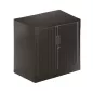 ARIV│Armoire rideau L 80 x p43 x H 71 cm│Acier unicolore - 5 décors à choix