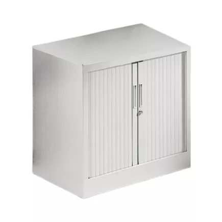 ARIV│Armoire rideau L 80 x H 72.1 cm│Acier unicolore - 5 décors à choix