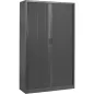 ARIV│Armoire rideau L 100-120 x H 198 cm│Acier unicolore - 5 décors à choix