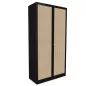 CLASSIF│Armoires à rideau bicolore L100-120 x H 198 cm│3 couleurs d'acier/ 5 décor bois CLASSIF│Armoires à rideau bicolore L100-120 x H 198 cm│3 couleurs d'acier/ 5 décor bois