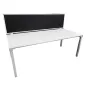 STEELCASE│KALIDRO Bureau droit L 160 Pieds Fixe + Cloison│Blanc/Noir STEELCASE│KALIDRO Bureau droit L 160 Pieds Fixe + Cloison│Blanc/Noir