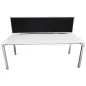 STEELCASE│KALIDRO Bureau droit L 160 Pieds Fixe + Cloison│Blanc/Noir STEELCASE│KALIDRO Bureau droit L 160 Pieds Fixe + Cloison│Blanc/Noir