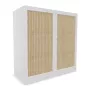 CLASSIF│Armoires à rideau bicolore L100-120 x H 102 cm│3 couleurs d'acier/ 5 décor bois CLASSIF│Armoires à rideau bicolore L100-120 x H 102 cm│3 couleurs d'acier/ 5 décor bois