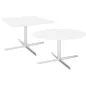 STAR│Table Basse ronde ø 75 cm│Noir ou Blanc/Chromé STAR│Table Basse ronde ø 75 cm│Noir ou Blanc/Chromé