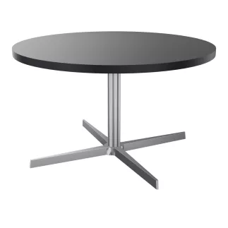 STAR│Table Basse ronde ou carrée│Noir ou Blanc/Chromé