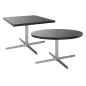 STAR│Table Basse ronde ø 75 cm│Noir ou Blanc/Chromé STAR│Table Basse ronde ø 75 cm│Noir ou Blanc/Chromé