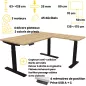 ALTO RH RETOUR│Bureau électrique 3 moteurs - 4 mémoires de position - USB A+C
