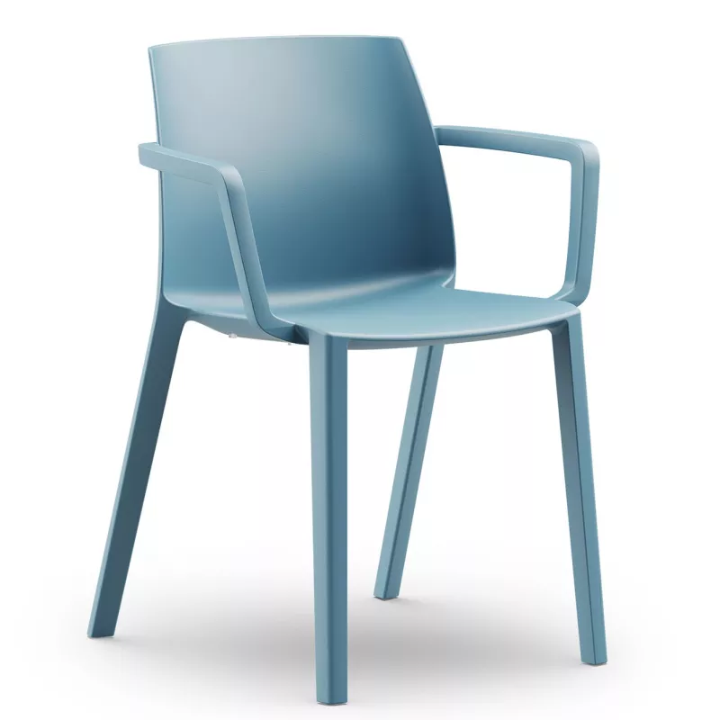 SOLÉO│Chaise collectivité│Avec accoudoirs│int-éxt.│5 coloris SOLÉO│Chaise collectivité│Avec accoudoirs│int-éxt.│5 coloris