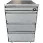 LO LISTA│Caisson sous bureau 9666 - 4 Tiroirs │Profondeur 60 cm│Gris anthracite/Gris clair LO LISTA│Caisson sous bureau 9666 - 4 Tiroirs │Profondeur 60 cm│Gris anthracite/Gris clair