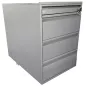 LO LISTA│Caisson sous bureau 9666 - 4 Tiroirs │Profondeur 60 cm│Gris anthracite/Gris clair LO LISTA│Caisson sous bureau 9666 - 4 Tiroirs │Profondeur 60 cm│Gris anthracite/Gris clair