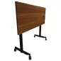 EVOLVE│Table abattante 120x50 │Noyer/Noir