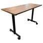 EVOLVE│Table abattante 120x50 │Noyer/Noir