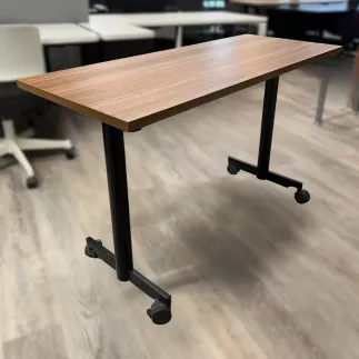 EVOLVE│Table abattante 120x50 │Noyer/Noir